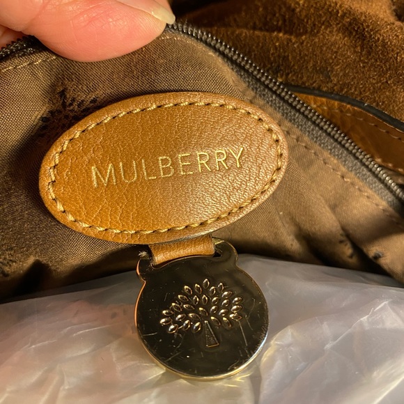 Mulberry Tassel Alexa Satchel in Sycamore Suede with Shiny Gold Tone Hardware - Picture 13 of 15